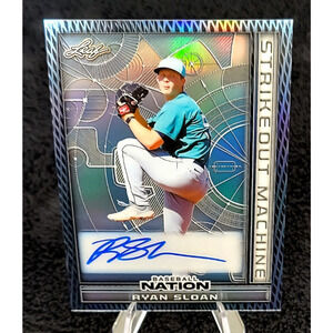 2025 Ryan Sloan 3/3 Strikeout Machine Auto Seattle Mariners Top Prospect